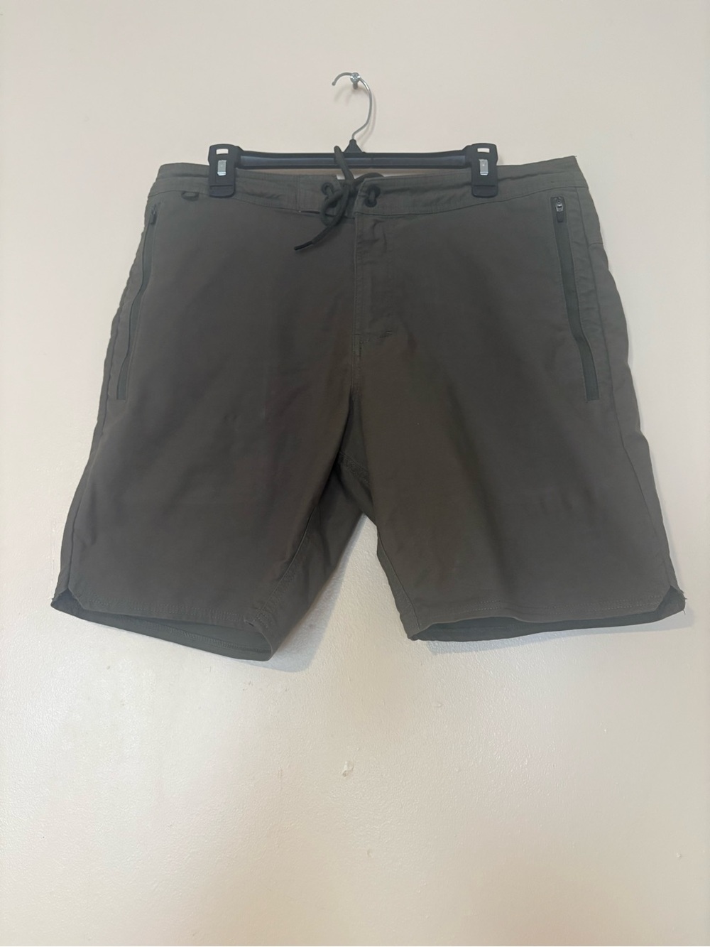 Roark Men's Olive Green Hybrid Drawcord Shorts